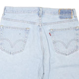 LEVIS Womens Shorts Blue Denim Casual M W34 Classic Fit Pockets