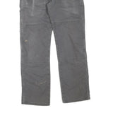 DICKIES Mens Grey Cotton Blend Regular Straight Trousers W30 L30 Workwear