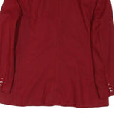 JJOSTHINGTON Womens Red Wool Jacket UK 12 Button Closure Tailored Classic