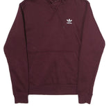 NIKE Mens Maroon Pullover Hoodie S Drawstring Hood Kangaroo Pocket Long Sleeve