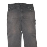 DICKIES Mens Jeans Black Regular Straight Denim Good Condition W36 L30 Workwear