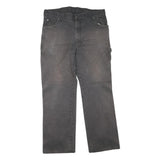 DICKIES Mens Jeans Black Regular Straight Denim Good Condition W36 L30 Workwear