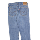 LEVI'S Womens Jeans Blue Slim Skinny Denim Raw W28 L26 Button Closure