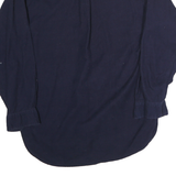 HATHAWAY SPORT Mens Navy Blue Shirt L Cotton Classic Button Down Casual