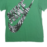 NIKE Mens Green Graphic T-Shirt M Short Sleeve Crew Neck Cotton Casual Logo