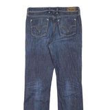 LEVI'S Womens Blue Regular Straight Denim Medium Wash W29 L30 Classic Fit Jeans