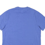 CHAMPION Mens Blue XL Short Sleeve Crew Neck Graphic T-Shirt Cotton Blend