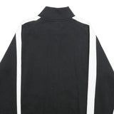 PUMA Mens Black & White Cotton Blend Track Jacket L Zip Casual Sportwear