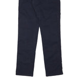 NAPAPIJRI Mens Cotton Blend Slim Navy Blue Trousers W35 L34 Zip Closure Casual
