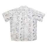 COOKE STREET Mens Beige & Grey Pattern Shirt L Casual Cotton Blend Hawaiian