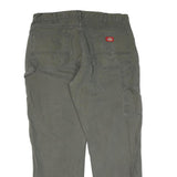 DICKIES Mens Regular Fit Straight Leg Denim Green W38 L32 Workwear Casual Jeans