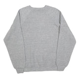 Womens Grey Auburn Crew Neck L Sweatshirt Cotton Blend Casual Cotton Sweat Top