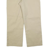 DICKIES Womens Relaxed Beige Cotton Blend Zip Trousers W38 L28 Workwear