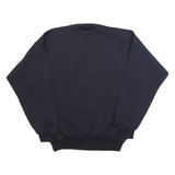 Womens Black London Embroidered Crew Neck Sweatshirt M Cotton Blend Comfortable