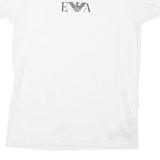 EMPORIO ARMANI Mens White S Short Sleeve Crew Neck Cotton Blend T-Shirt
