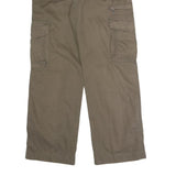 X & MORE Mens Cotton Blend Beige Relaxed Cargo Trousers W34 L30 Utility Pockets
