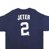 MLB Mens Navy Blue New York Jeter Graphic T-Shirt XL Crew Neck Short Sleeve