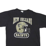 Mens Black New Orleans Saints Graphic T-Shirt M Short Sleeve Crew Neck NFL Fan