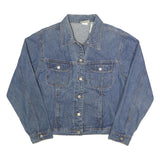 BILL BLASS Womens Blue Classic Denim Jacket XL Cotton Button Plain Stylish