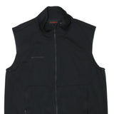 MAMMUT Mens Black Softshell Jacket XL Polyester Blend Zip Outdoor Layer