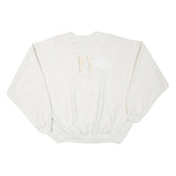 ARTISANS Mens White Cotton Blend Crew Neck XL Textured Sweatshirt Pullover