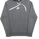 NIKE Mens Grey Hoodie XS Cotton Blend Pullover Sweatshirt Sports Casual