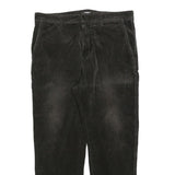 CARHARTT Mens Cotton Blend Black Regular Fit Straight Leg Trousers W34 L28
