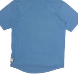 NIKE Mens Blue Cotton Blend Hoodie M Short Sleeve Pullover Nike Air Print