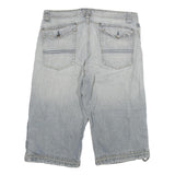 ALCW Mens Denim Blue Casual Shorts 3XL W37 Cotton Blend Relaxed Fit