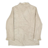 NOVELTI Womens Beige Polyester Button Jacket L Faux Fur Lined Winter Outerwear