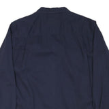 FADED GLORY Mens Navy Blue Cotton Blend Casual Shirt L Long Sleeve Button