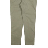 LEVI'S Mens Cotton Blend Khaki Slim Straight Trousers W34 L29 Casual Zip Closure