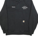 CARHARTT Mens Black Truss Tek Logo Pullover Hoodie L Cotton Blend Workwear