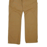 DICKIES Mens Cotton Beige Regular Fit Straight Leg Trousers W34 L31 Workwear