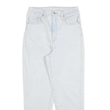 LEVI'S Womens Regular Fit Light Blue Denim Jeans W28 L27 Classic Zip Closure