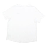 NIKE Womens White Logo T-Shirt M Short Sleeve Crew Neck Classic Cotton