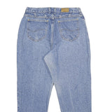 LEE Womens Classic Blue Denim Jeans Zip W32 L30 Casual Straight Leg