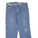 DICKIES Mens Regular Fit Blue Denim Jeans W34 L28 Zip Closure Casual Workwear