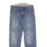 GUESS Mens Blue Regular Fit Denim Jeans W31 L31 Classic Cotton Blend Zip