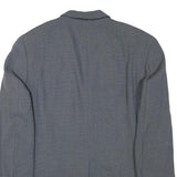 JOOP! Mens Grey Wool Blend Classic Jacket L Button Closure Tailored Fit