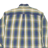 LEE Mens Blue Beige Striped Shirt XL Cotton Blend Button-Down Collar Casual