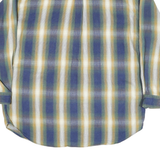 LEE Mens Blue Beige Striped Shirt XL Cotton Blend Button-Down Collar Casual