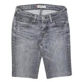 LEVI'S Womens Denim Grey Boot Cut Shorts XS W26 Casual Cotton Blend