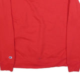 CHAMPION Mens Red Crew Neck M Cotton Blend Sweatshirt Pullover Casual