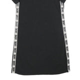 DKNY Womens Black & White Casual Cotton Blend T-Shirt Dress Short Sleeve M