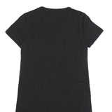 DKNY Womens Black & White Casual Cotton Blend T-Shirt Dress Short Sleeve M