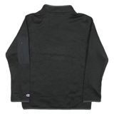 CHAMPION Mens Black WSU Cougars Patterned Pullover Crew Neck Basic Knit M Zip