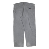 DICKIES Mens Jeans Grey Relaxed Straight Denim Medium W40 L30 Workwear Zip