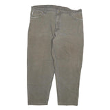 CARHARTT Womens Grey Relaxed Straight Denim Cotton Blend Medium W40 L28 Durable