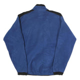 REI Mens Blue Black Fleece Jacket L Polyester Zip Outdoor Casual